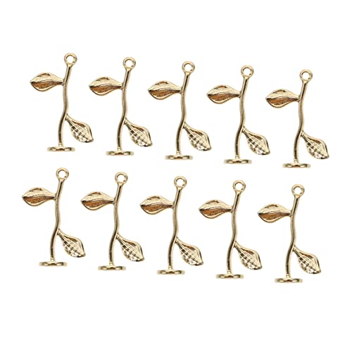 DOITOOL 10 Stück Teiliges Set Blumen Ohrstecker Anhänger Legiertem Diy Schmuckzubehör für Halsketten Ohrringe Bastelprojekte Langlebig und Farbbeständig von DOITOOL