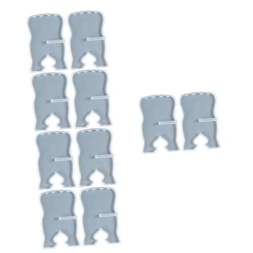 DOITOOL 10 Stück Teiliges Silikon Buchhalter Formen für Epoxidharz Gießen Flexible DIY Buchständer Gussformen Widerstandsfähige Leseständer Mold für Bastelprojekte und Dekoration von DOITOOL