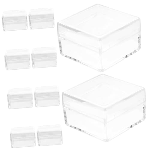 DOITOOL 10 Stück Teiliges Transparente Kunststoffboxen Quadratisch mit Klarem Sichtfenster Kleine Aufbewahrungsbehälter für Mineralproben Sammelobjekte Platzsparend und Vielseitig DOITOOL 10 Stück Teiliges Transparente Kunststoffboxen Quadratisch mit Klarem Sichtfenster Kleine Aufbewahrungsbehälter für Mineralproben Sammelobjekte Platzsparend und Vielseitig von DOITOOL