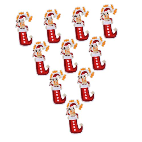 DOITOOL 10 Stück Teiliges Weihnachtliche Bestickte Kleidungsflicken Applikationen für Kleidung Taschen Hüte Langlebige Bunte Patches für Damen und Erwachsene DOITOOL 10 Stück Teiliges Weihnachtliche Bestickte Kleidungsflicken Applikationen für Kleidung Taschen Hüte Langlebige Bunte Patches für Damen und Erwachsene von DOITOOL