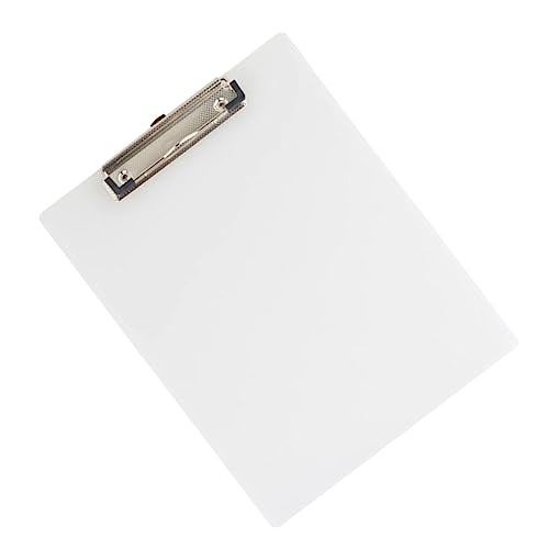 DOITOOL 10 Stück Transparent Klemmbrett mit Metallklammer Teiliges Schreibbrett für Büro Schule und Zuhause Ergonomisches Design für Dokumentenorganisation und Notizen von DOITOOL