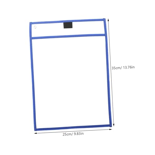 DOITOOL 10 Stück Transparente Dry Erase Dokumententaschen aus Strapazierfähigem PVC Wiederverwendbare Schreibschutzhüllen für Schule und Büro Praktische Abwischbare Mappe für von DOITOOL