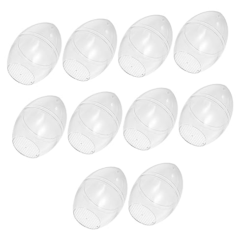 DOITOOL 10 Stück Transparente Eierbällchen Klares Ei Kugeln Klare Eier Befüllbares Ei Party Hochzeitsdekorationen Klare Füllbare Eier Jumbo Geformt Eiförmiger Füllbarer Ball Flitter Bad DOITOOL 10 Stück Transparente Eierbällchen Klares Ei Kugeln Klare Eier Befüllbares Ei Party Hochzeitsdekorationen Klare Füllbare Eier Jumbo Geformt Eiförmiger Füllbarer Ball Flitter Bad von DOITOOL