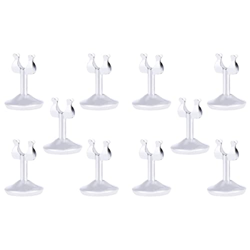 DOITOOL 10 Stück U Förmige Kartenständer aus Teiliges für Tischkarten Menükarten und Namensschilder Multifunktionale Halter für Hochzeiten Partys und Restaurants von DOITOOL