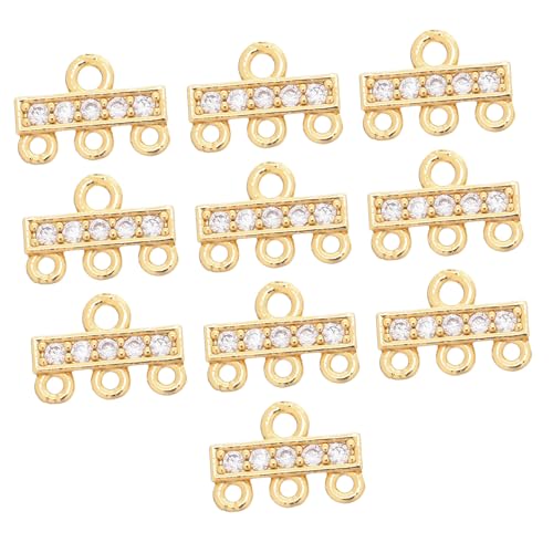 DOITOOL 10 Stück Vergoldete Zirkonia Armbandschnalle Schmuckverschlüsse Verbinder Schmuck Endverschluss Armbandverschlüsse Ersatzverschluss Für Halskette Armbandverbinder DOITOOL 10 Stück Vergoldete Zirkonia Armbandschnalle Schmuckverschlüsse Verbinder Schmuck Endverschluss Armbandverschlüsse Ersatzverschluss Für Halskette Armbandverbinder von DOITOOL