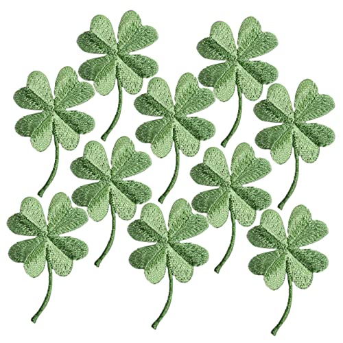 DOITOOL 10 Stück Vier -Blätter -Graspaste -Blume bastelzubehör Kleidungsapplikationen Rucksackdekoration Stoff Kleiderflicken Hutschachtel Hut Zubehör Mantelflicken selber machen Green DOITOOL 10 Stück Vier -Blätter -Graspaste -Blume bastelzubehör Kleidungsapplikationen Rucksackdekoration Stoff Kleiderflicken Hutschachtel Hut Zubehör Mantelflicken selber machen Green von DOITOOL