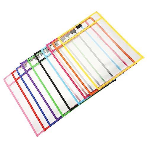 DOITOOL 10 Stück Wiederverwendbare Transparente Dokumententaschen Trockene Abwischbare Hüllen Professionelle Schutzfolien für Schule und Büro Langlebige Datei Organizer DOITOOL 10 Stück Wiederverwendbare Transparente Dokumententaschen Trockene Abwischbare Hüllen Professionelle Schutzfolien für Schule und Büro Langlebige Datei Organizer von DOITOOL