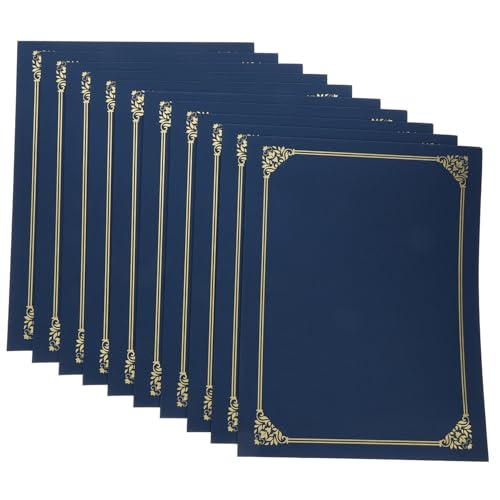 DOITOOL 10 Stück Zertifikatshülle Dekorativ Zertifikatschutzhülle Andenken starr funkeln mappen aktenmappe regal für aktenordner Diplomumschlag zertifikat schutzhülle Preisträger Papier von DOITOOL