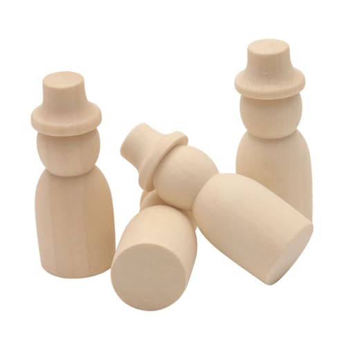 DOITOOL 10 Stück bemalte Puppen holzfiguren menschen Holzfiguren für Handwerksprojekte Holzfiguren für die Wanddekoration Zahlen Party Mini Holzpuppen Holzpuppe bemalen Hölzern von DOITOOL