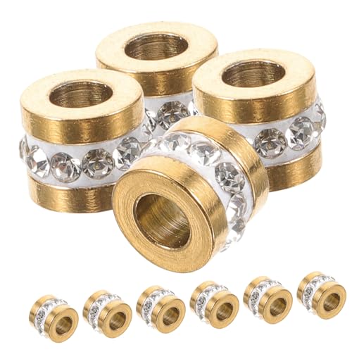DOITOOL 10 Stück edelstahlkügelchen vintage dekoration Schmuck basteln DIY-Schmuck schmuck machen Perlenarmbänder Taschenanhänger dekorative Perlen Spacer Perlen Rostfreier Stahl Golden DOITOOL 10 Stück edelstahlkügelchen vintage dekoration Schmuck basteln DIY-Schmuck schmuck machen Perlenarmbänder Taschenanhänger dekorative Perlen Spacer Perlen Rostfreier Stahl Golden von DOITOOL