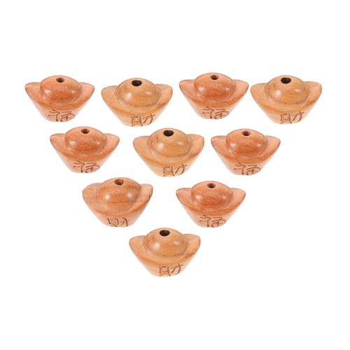 DOITOOL 10 Stück lose Holzperlen Armband lose Perlen Holzperlen Masse Abstandsperlen aus Holz Abstandsperlen selber machen Holzkette lose Perle DIY-Perlen Light Brown DOITOOL 10 Stück lose Holzperlen Armband lose Perlen Holzperlen Masse Abstandsperlen aus Holz Abstandsperlen selber machen Holzkette lose Perle DIY-Perlen Light Brown von DOITOOL