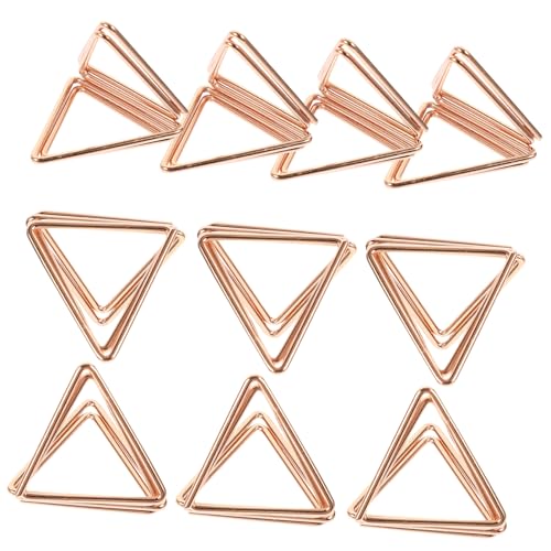 DOITOOL 10 Stücke Dreidimensionale Büroklammer Set Anzahl Foto Hochzeit Schreibtisch Halter Tisch Clips Memo Klemme Rose Gold von DOITOOL