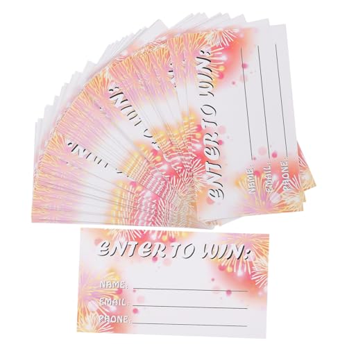 DOITOOL 100 Blatt Blanko Abstimmungskarten Raffle Tickets Mehrzweck Gewinnspielkarten für Events Wettbewerbe Verlosungen Teilnehmererfassung von DOITOOL
