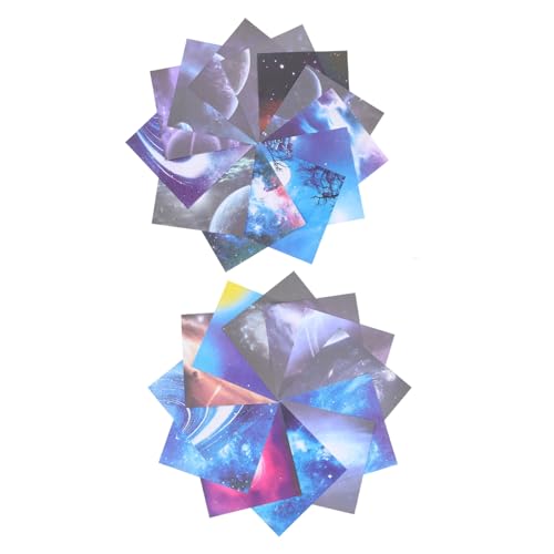 DOITOOL 100 Blatt Doppelseitiges Origami Papier Quadratisches Faltpapier für Diy Bastelprojekte Muster für Erwachsene für Scrapbooking und Dekoration von DOITOOL