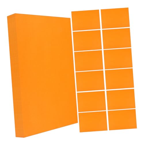 DOITOOL 100 Blatt Farbdruckpapier Papier bemalen farbiges Papier helles Farbpapier buntes Faltpapier druckerpapier papierbasteln Bastelpapier selber falten dickeres Faltpapier Orange von DOITOOL