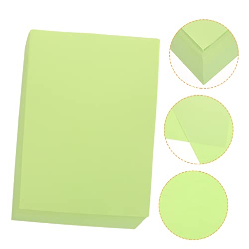 DOITOOL 100 Blatt Farbiges A4-papier Handgefertigtes Faltpapier Zeichenpapier Taschentuch Farbiges Papier Druckpapier-kit Bastelpapier Farbiges Origami-papier Leeres Blatt Light Green von DOITOOL