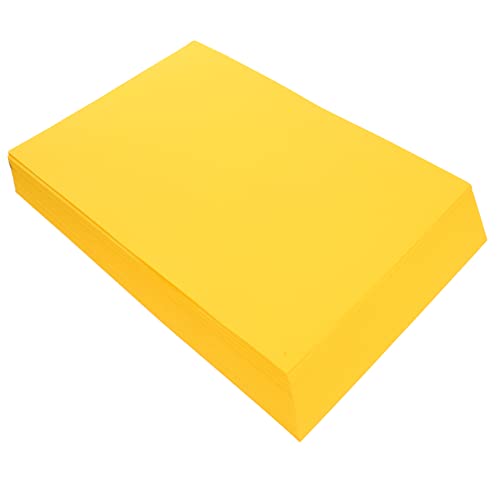 DOITOOL 100 Blatt Farbiges A4-papier Quadratisches Papier Taschentuch Konstruktionspapier Baupapier Verschiedene Farben Druckerpapier Pastellfarbenes Baupapier Bastelpapier Golden von DOITOOL