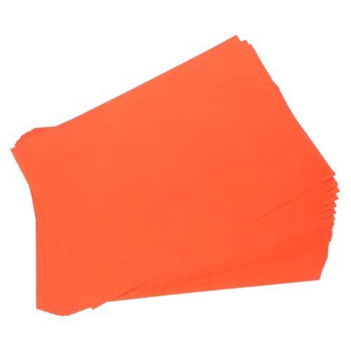 DOITOOL 100 Blatt Farbiges Druckerpapier Orange Vielseitiges Bastelpapier für Origami Zeichnen Scrapbooking Kompatibel mit Druckern und Kopierern Für Schule und Büro von DOITOOL