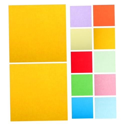 DOITOOL 100 Blatt Farbiges Papier Origami Farbiges Baupapier Kartonpapier Mehrfarbiger Karton Buntes Karton Origami Japan Orangefarbenes Tonpapier Farb-origami Karton Gefärbt Kartenvorrat von DOITOOL