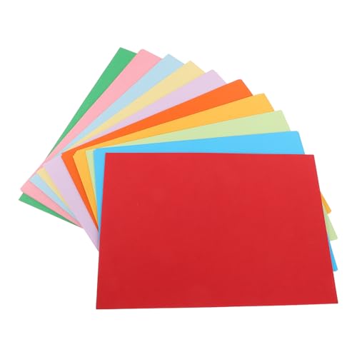 DOITOOL 100 Blatt Farbkopierpapier Kopierpapier malen farbiges Zeichenpapier Drucker, der Papier faltet Farbpapier für Drucker Kartonpapier Farbkarton reiner Holzstoff von DOITOOL