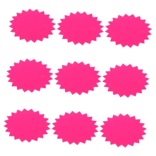 DOITOOL 100 Blatt Fluoreszierendes Papier Preisschild Farbige Etiketten Etiketten Papierlaschen Werbung Großpackung Partypapier Einzelhandelsschilder Explosionsaufkleber von DOITOOL