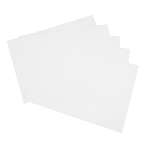 DOITOOL 100 Blatt Fotopapier Papier im Briefformat dicker Posterkartonschaum Stickstabilisator Haftvlies für Maschinenstickerei Papierbilder Hemdenschachteln farbige Notizbilder Weiß von DOITOOL