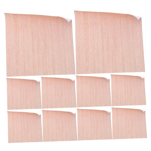 DOITOOL 100 Blatt Holzmaserung Haftnotizen Stark Klebend Ablösbar Reißfest Schreibblock Memo Pads für Büro Arbeit Schule Zuhause Notizen von DOITOOL