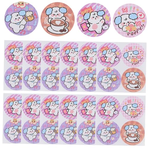 DOITOOL 100 Blatt Niedliche Kleine Hundebäckerei Etiketten Selbstklebende Verpackungs und Dekorationsaufkleber für Scrapbooking und Diy Projekte für Bastler von DOITOOL