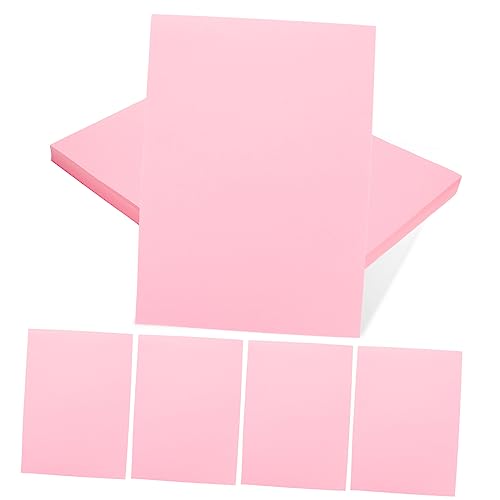 DOITOOL 100 Blatt farbiges A4-Papier Konstruktionspapier farbiges Papier Druckerpapier Druckpapiere Bastelmaterialien kreativpapier paketpapier Origami-Materialien DIY zubehör Rosa von DOITOOL