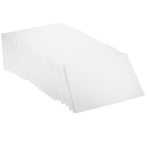 DOITOOL 100 Blatt selbstklebendes Druckpapier Etiketten klebrig Glänzend druckbar Etikettpapier Aufkleberpapier zum Ausdrucken Aufkleberpapier für Drucker Selbstklebendes Thermopapier Weiß von DOITOOL