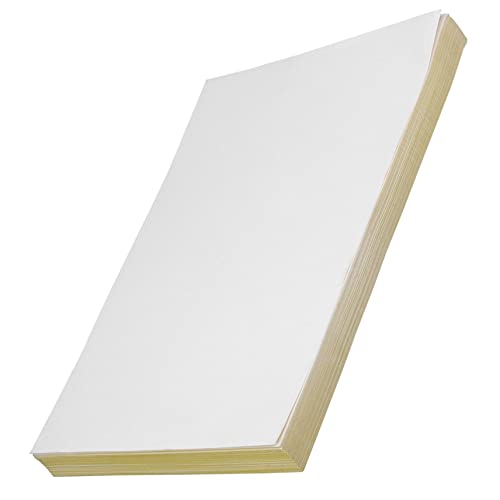 DOITOOL 100 Blatt selbstklebendes Etikett vinyl sticker vinyl aufkleber bedruckbare aufkleber vinylsticker aufkleber bedruckbar Papier drucken Etiketten Aufkleber große Aufkleber PVC Weiß von DOITOOL