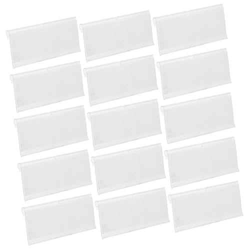 DOITOOL 100 Sätze Transparenter Preisschildhalter Drahtregal Etikettenhalter Mit Papier Einlagen Für Supermarkt Einzelhandel Lagerregal Organisator von DOITOOL