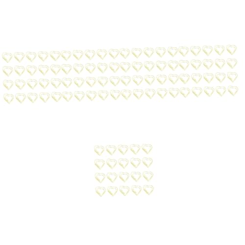 DOITOOL 100 Stck. Herzförmige Büroklammern aus Metall Kreative und Praktische Notizhalter für Zuhause als Lesezeichen für Diy Projekte Gold DOITOOL 100 Stck. Herzförmige Büroklammern aus Metall Kreative und Praktische Notizhalter für Zuhause als Lesezeichen für Diy Projekte Gold von DOITOOL