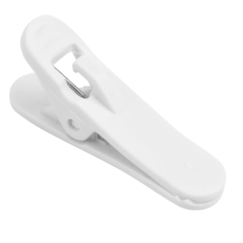 DOITOOL 100 Stück Alligator Klemmen Kabelclips Weiß Kopfhörer Kabelhalter für Kabelmanagement Am Schreibtisch Zugentlastung Headset Kabelbefestigung Langlebige Kunststoff Clips für von DOITOOL