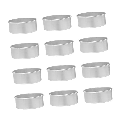DOITOOL 100 Stück Aluminium-Kerzenherstellungsbecher, leicht, leere Halter für DIY-Wachsprojekte, konkaves Design für einfache Verwendung, zuverlässiges Kerzenherstellungszubehör zum Basteln und für von DOITOOL