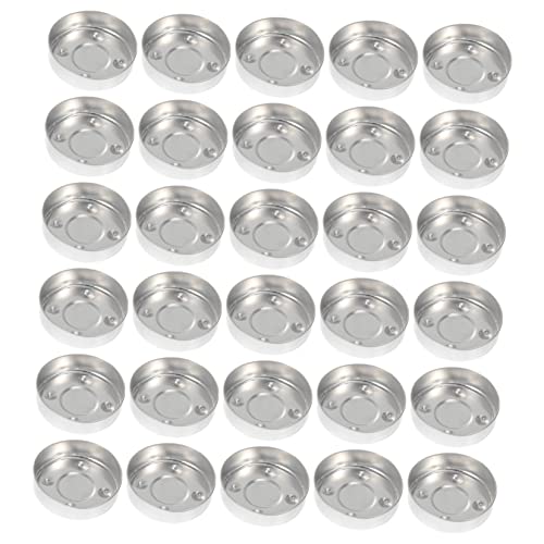 DOITOOL 100 Stück Aluminium Teelicht Halter für DIY Kerzen Leere Teelichthalter Metall für Dekoration und Organisation von Kleinteilen von DOITOOL