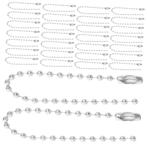 DOITOOL 100 Stück Anhängerkette Aus Metall Perlen Schlüsselanhänger Schild Kugelkette Schließe Schlüsselketten -tags Schmuck Machen Anhängerkettenverbinder Herstellung Stecker Eisen DOITOOL 100 Stück Anhängerkette Aus Metall Perlen Schlüsselanhänger Schild Kugelkette Schließe Schlüsselketten -tags Schmuck Machen Anhängerkettenverbinder Herstellung Stecker Eisen von DOITOOL