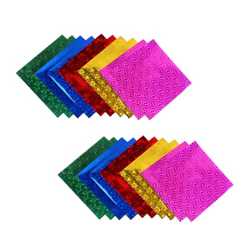 DOITOOL 100 Stück Bastelpapier für Glitzerndes Origami Papier Handgemachtes Bastelpapier für DIY Projekte für Schule und Freizeitaktivitäten von DOITOOL