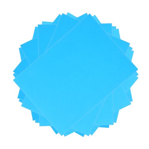 DOITOOL 100 Stück Blaues farbiges Multifunktionspapier für Drucker Schnelltrocknende Oberfläche Lebendige Farbwiedergabe für Basteln Handarbeit Zeichnen und Kreative Projekte von DOITOOL
