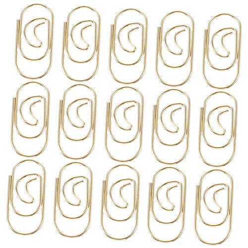 DOITOOL 100 Stück Büro Büroklammern Hochzeitsdeko Bastelset Bürobedarf Mehrzweck-büroklammern Rechnungen Fixieren Büroklammer Bürozubehör Dekorative Banknotenklemme Metall Golden DOITOOL 100 Stück Büro Büroklammern Hochzeitsdeko Bastelset Bürobedarf Mehrzweck-büroklammern Rechnungen Fixieren Büroklammer Bürozubehör Dekorative Banknotenklemme Metall Golden von DOITOOL