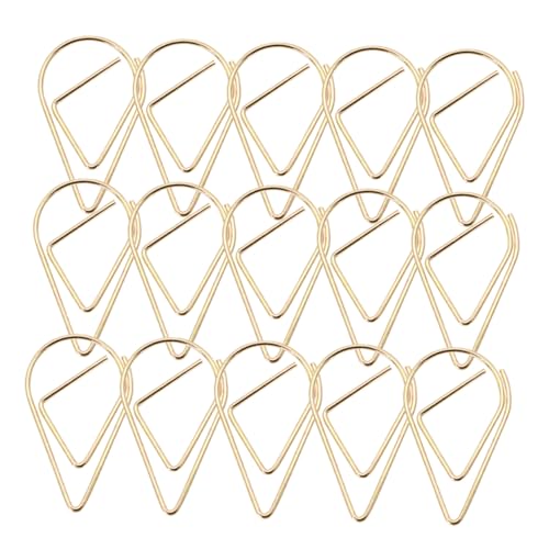 DOITOOL 100 Stück Büroklammer papierklemmen dekorationsclips metallschelle dekoration clips Jumbo-Ordner-Clips Kabine Mini aktenordner Kleine Papierklammern Papierclips Stahldraht Golden DOITOOL 100 Stück Büroklammer papierklemmen dekorationsclips metallschelle dekoration clips Jumbo-Ordner-Clips Kabine Mini aktenordner Kleine Papierklammern Papierclips Stahldraht Golden von DOITOOL