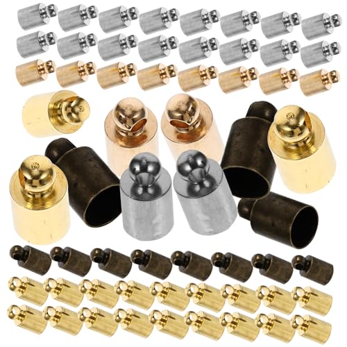 DOITOOL 100 Stück Bunte Mini Quasten Endkappen aus Kupfer Schmuck Zubehör für Seidenkordeln DIY Anhänger Basteln mit Robustem Metall für Halsketten Armbänder DOITOOL 100 Stück Bunte Mini Quasten Endkappen aus Kupfer Schmuck Zubehör für Seidenkordeln DIY Anhänger Basteln mit Robustem Metall für Halsketten Armbänder von DOITOOL