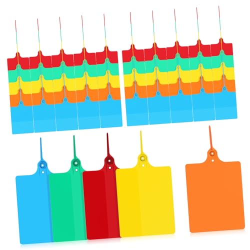 DOITOOL 100 Stück Bunte PP Anhänger mit Schnur Reißfeste Inventar und Preisschilder Wasserfeste Versandetiketten für Kleidung Gepäck Vielseitig Einsetzbar DOITOOL 100 Stück Bunte PP Anhänger mit Schnur Reißfeste Inventar und Preisschilder Wasserfeste Versandetiketten für Kleidung Gepäck Vielseitig Einsetzbar von DOITOOL