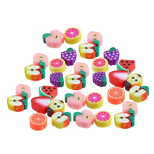 DOITOOL 100 Stück Bunte Polymer Clay Perlen für DIY Schmuckherstellung Handgefertigte Frucht Design Charms für Armbänder und für Kreative Bastelprojekte DOITOOL 100 Stück Bunte Polymer Clay Perlen für DIY Schmuckherstellung Handgefertigte Frucht Design Charms für Armbänder und für Kreative Bastelprojekte von DOITOOL