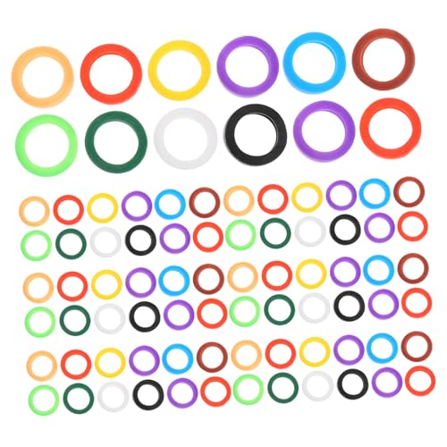DOITOOL 100 Stück Bunte Silikon Schlüsselhüllen Elastisch Flexibel Schlüsselkennzeichnungsringe für Einfache Organisation Identifikation Schutz Vielseitige Anwendung DOITOOL 100 Stück Bunte Silikon Schlüsselhüllen Elastisch Flexibel Schlüsselkennzeichnungsringe für Einfache Organisation Identifikation Schutz Vielseitige Anwendung von DOITOOL