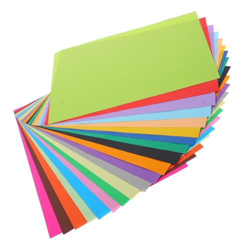 DOITOOL 100 Stück Buntes Origami Kartonpapier buntes Papier Konstruktionspapier handgeschöpftes Papierquadrat Druckerpapier Origami-Bastelpapier falten farbiges Baupapier farbiges Papier von DOITOOL