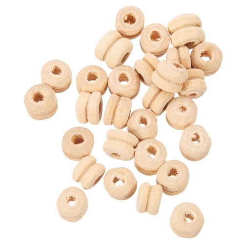 DOITOOL 100 Stück Diy Holzperlen Naturholzperlen für Bastelarbeiten Hautfreundliche Langlebige Bastelperlen für Diy Projekte und Schmuckherstellung von DOITOOL