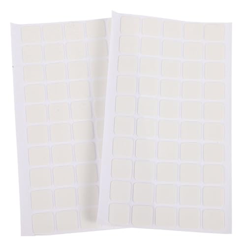 DOITOOL 100 Stück Doppelseitig klebender Aufkleber Pflicht Pads Quadrate Band schwere klebrig Runde Leinwände zum Malen durchsichtiges Klebeband doppelseitige Aufkleber Nano kleber Weiß von DOITOOL