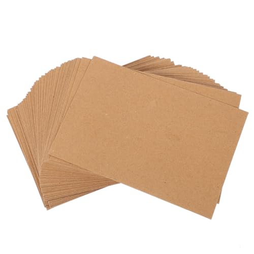 DOITOOL 100 Stück Einladungsumschlag Party pro danke grußkarten umhüllen selbst bunt mit Grußumschläge Hochzeitsumschläge leere Umschläge bequeme Umschläge klarer Umschlag Papier Hellbraun von DOITOOL