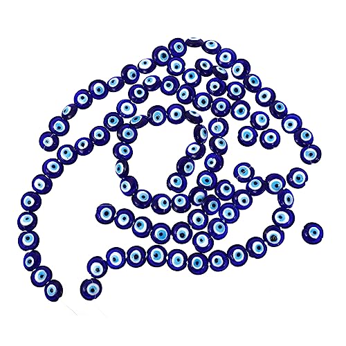 DOITOOL 100 Stück Evil Eye Glasperlen Türkische Augenperlen für Schmuckherstellung DIY Anhänger und Armbänder Langlebige und Sichere Materialien von DOITOOL
